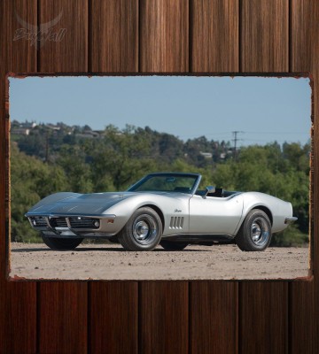 Металлическая табличка Chevrolet Corvette L68 427 400 Convertible 